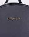 Tommy Hilfiger Solid Blue Pu Backpack