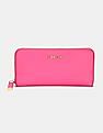 Calvin Klein Women Pink Brand Logo Ziparound Wallet