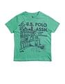 U.S. Polo Assn. Kids Boys Graphic Printed Regular Fit T-Shirt