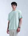 Flying Machine Textured Relaxed Fit Digitopia T-Shirt