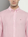 Tommy Hilfiger Solid Pigment Dyed Linen Shirt