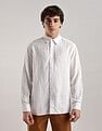 Calvin Klein Jeans Solid Regular-Fit Cotton Shirt