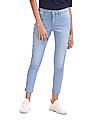 U.S. Polo Assn. Women Mid Waist Stone Wash Jeggings