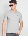 Arrow Sports Ribbed Cuff Heathered Polo Shirt
