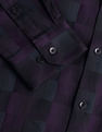 Arrow Textured Check Cutaway Collar Shirt