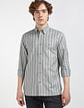 Tommy Hilfiger Textured Dobby Striped Shirt