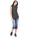 U.S. Polo Assn. Women Floral Print Sleeveless Shirt