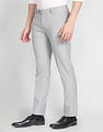 Arrow Tailored Regular Fit Dobby Formal Trousers