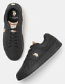 U.S. Polo Assn. Women Simone 3.0 Metallic Logo Sneakers
