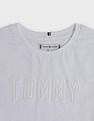 Tommy Hilfiger Kids Girls Logo Slim Fit Cotton T-Shirt