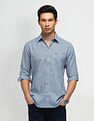 Arrow Sport Slim Fit Geometric Pattern Shirt