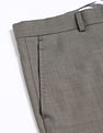 Tommy Hilfiger Regular-Fit Self-Design Mid-Rise Trouser