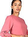 Flying Machine Women Puff Sleeve A-Line Dress