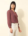 U.S. Polo Assn. Women Lace Detailed Top