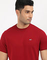 Tommy Hilfiger Slim Fit Solid Cotton T-Shirt