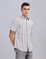 Tommy Hilfiger Striped Regular Fit Plain Woven Shirt