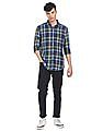 U.S. Polo Assn. Denim Co. Spread Collar Checked Casual Shirt