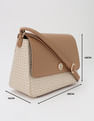 Tommy Hilfiger Logo Beige Pvc Sling Bag