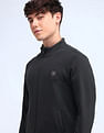 Flying Machine Solid High Neck Sweatshirt
