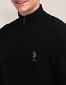 U.S. Polo Assn. High Neck Zipper Sweater
