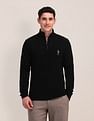 U.S. Polo Assn. High Neck Zipper Sweater