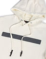 Flying Machine Embossed Logo Hooded Sweatshirt