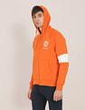 U.S. Polo Assn. Contrast Panel Drawstring Hood Sweatshirt