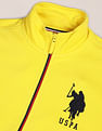 U.S. Polo Assn. High Neck Zip Up Appliqued Sweatshirt