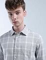 Flying Machine Grid Tattersall Checked Digitopia Shirt
