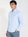 Tommy Hilfiger Solid Slim-Fit Dobby Woven Shirt