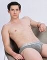 Calvin Klein Underwear Low Rise Solid Grey Briefs