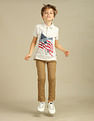 U.S. Polo Assn. Kids Boys Brand Printed Regular Fit Polo Shirt