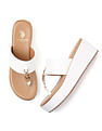 U.S. Polo Assn. Women Toe Separator Alessia Wedge Sandals