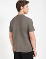 Calvin Klein Jeans Earthy Brown Solid T-Shirt