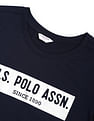 U.S. Polo Assn. Women Metallic Brand Print Cotton T-Shirt