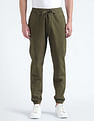 Flying Machine Drawstring Waist Slim Joggers