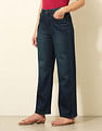 U.S. Polo Assn. Women High Rise Wide Leg Fit Jeans