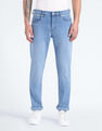 Flying Machine Stone Wash Slash Slim Tapered Jeans