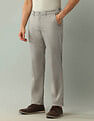 Arrow Sport Solid Dobby Weave Trousers