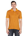 AD by Arvind Modern Abstract Print Polo Shirt