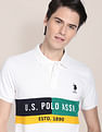 U.S. Polo Assn. Panelled Brand Embroidery Polo Shirt