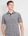 Arrow Horizontal Stripe Cotton Polo Shirt