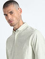 Flying Machine Graphic Print Cotton Shirt