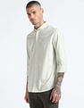Flying Machine Graphic Print Cotton Shirt