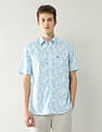Arrow Sport Floral Printed Regular Fit Shirt