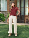 U.S. Polo Assn. Women Lace Detailed Top