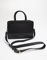 Tommy Hilfiger Logo Black Polyester Sling Bag