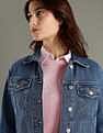 Tommy Hilfiger Regular Fit Cotton Spread Collar Denim Jacket