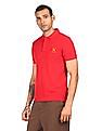 U.S. Polo Assn. Ribbed Collar Cotton Polo Shirt