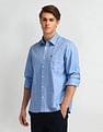 Arrow Sport Vertical Striped Cotton Shirt